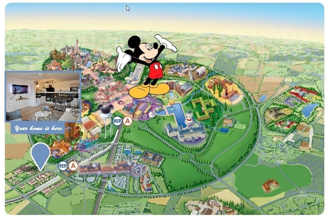 Apartment Myhomezen Disneyland Val D'europe - 3d Playstation 4 Montevrain